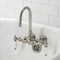 Kingston Brass CA5T8 3-3/8" Tub Wall Mount Clawfoot Tub Faucet, Brushed Nickel CA5T8 - alternate 3